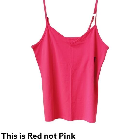 TORRID NEW Plus Size Red V- Neck Foxy Spaghetti Strap Tank Top. - Picture 2 of 10